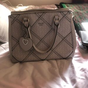 GUESS silver clutch